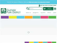 Tablet Screenshot of gurneeparkdistrict.com